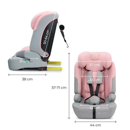 Kinderkraft Safety Fix 3 Pro Kindersitz Rosa