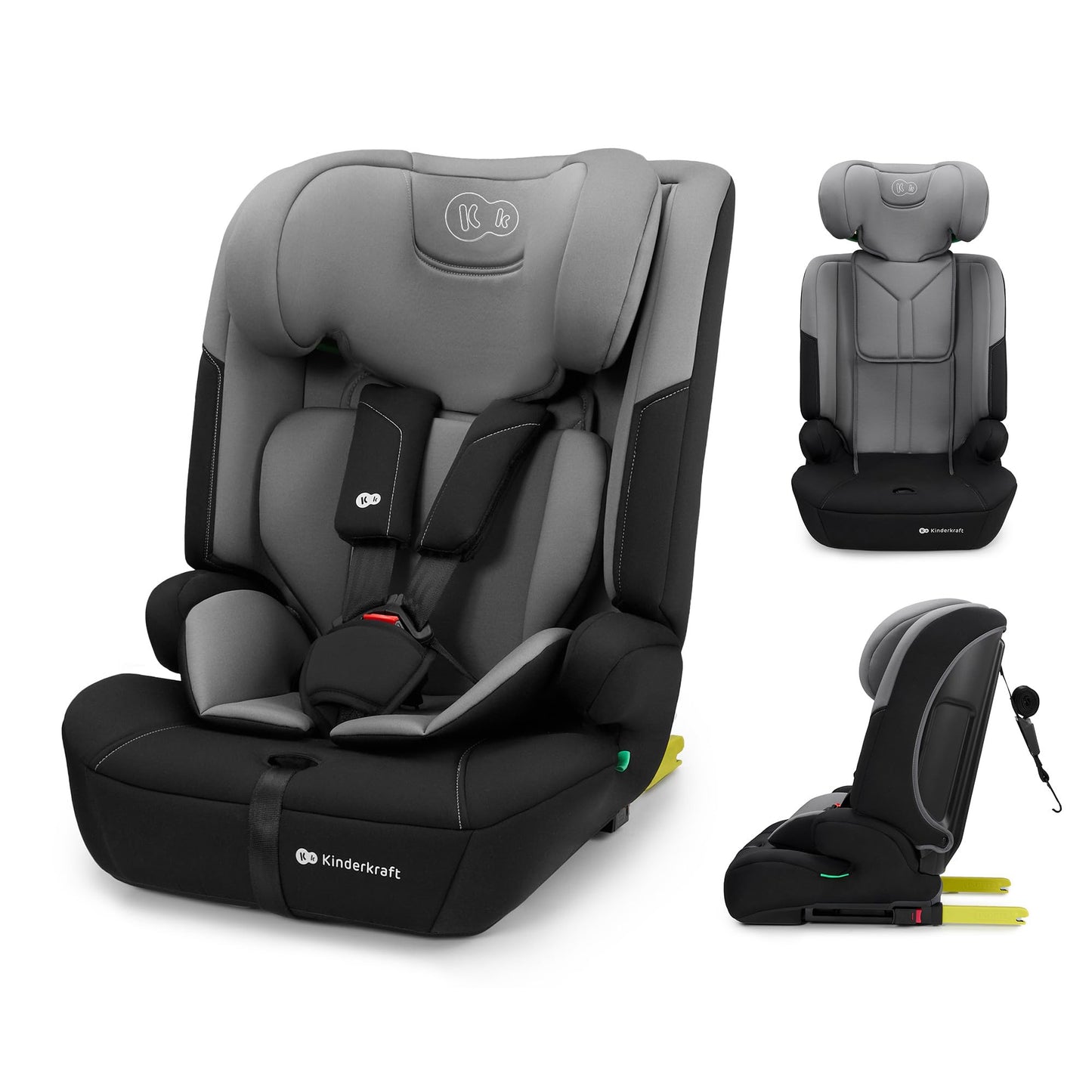 Kinderkraft Safety Fix 3 Pro Kindersitz Grau