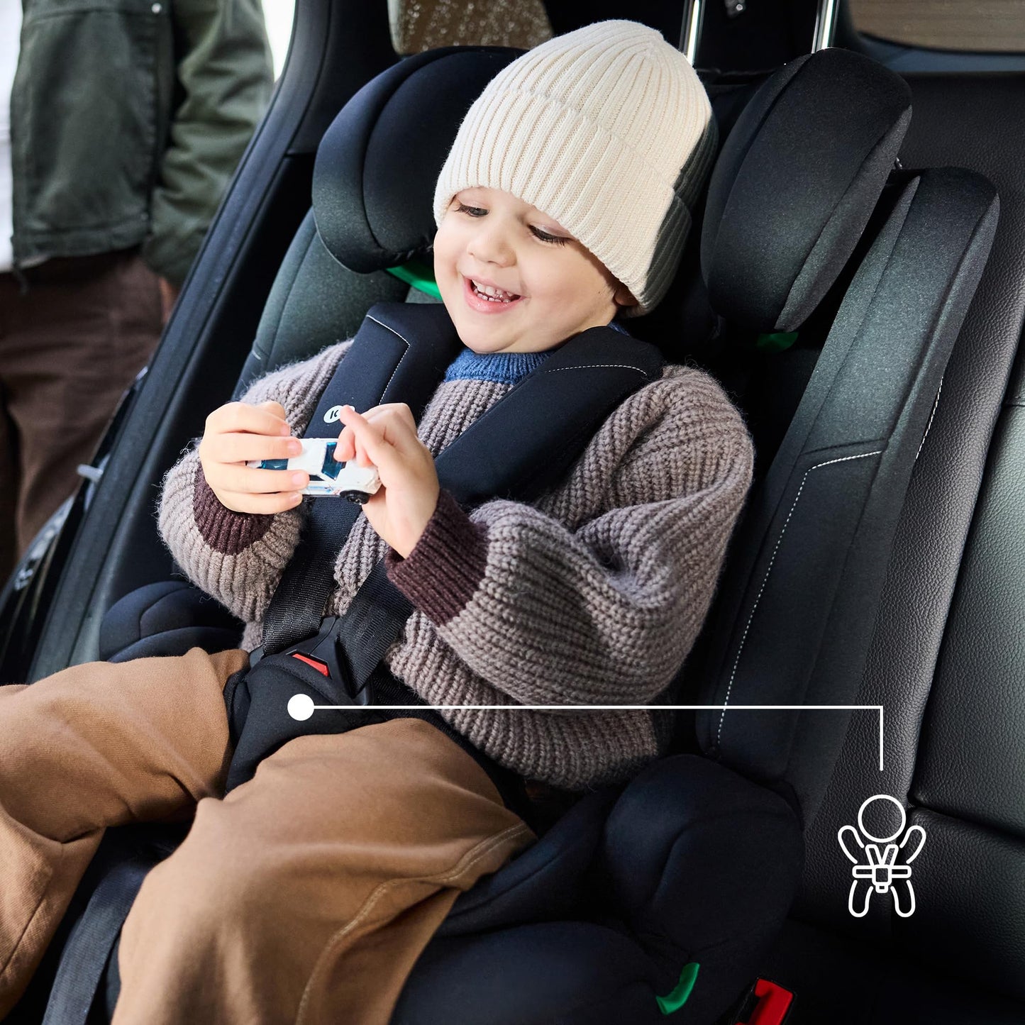 Kinderkraft Safety Fix 3 Pro Kindersitz Grau