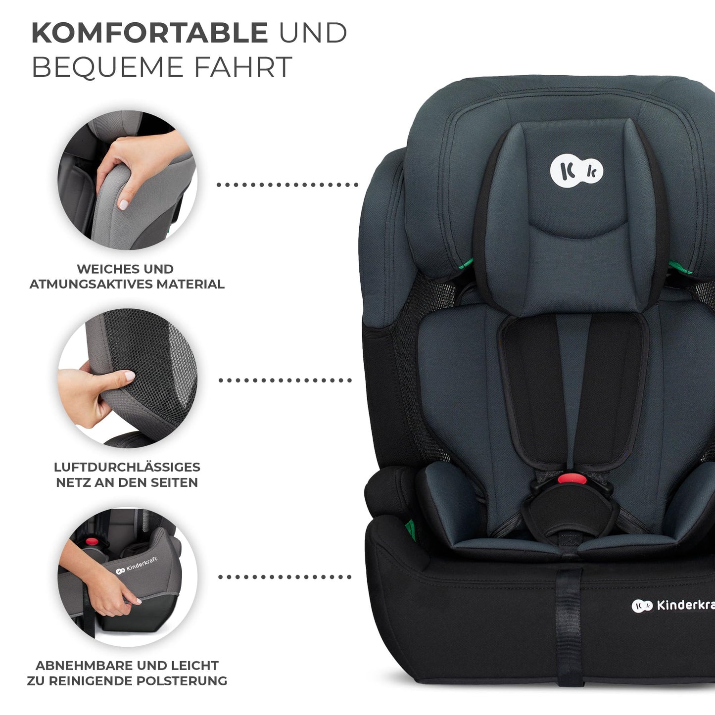 Kinderkraft Comfort Up i-Size Kindersitz Black