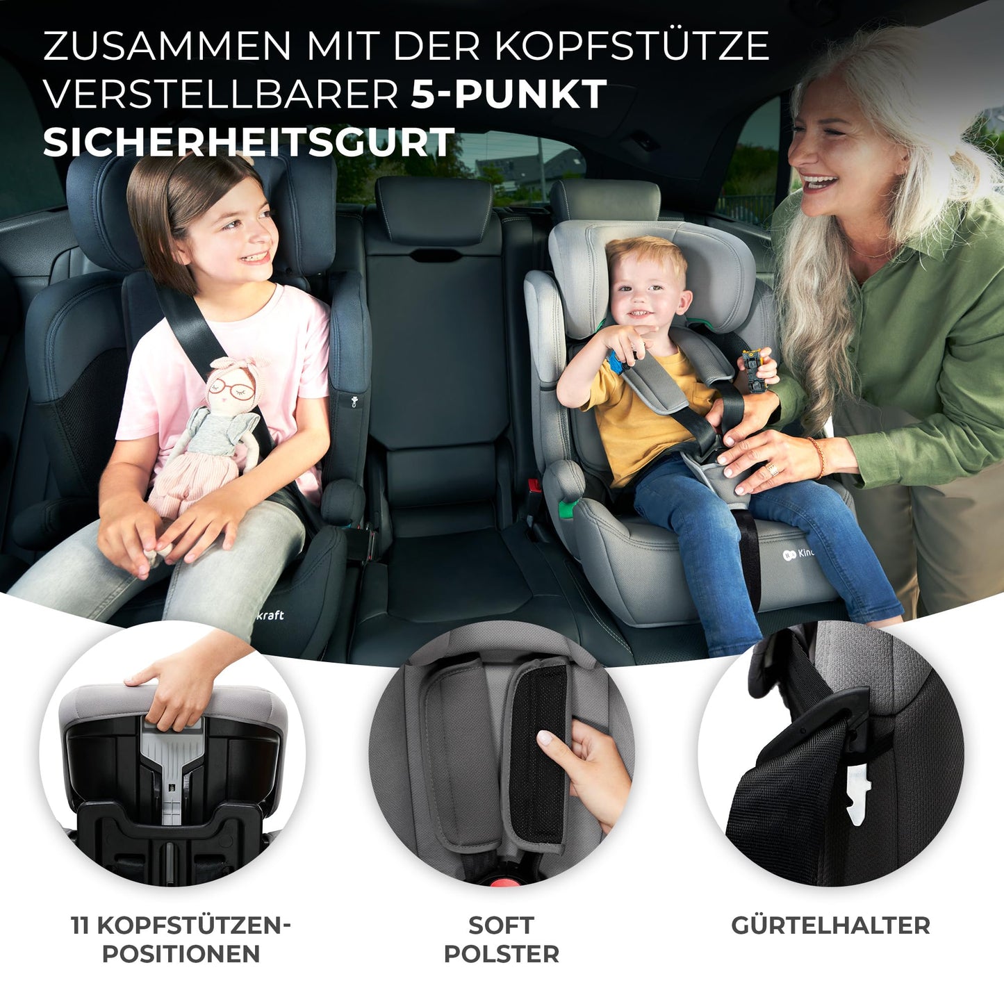 Kinderkraft Comfort Up i-Size Kindersitz Black