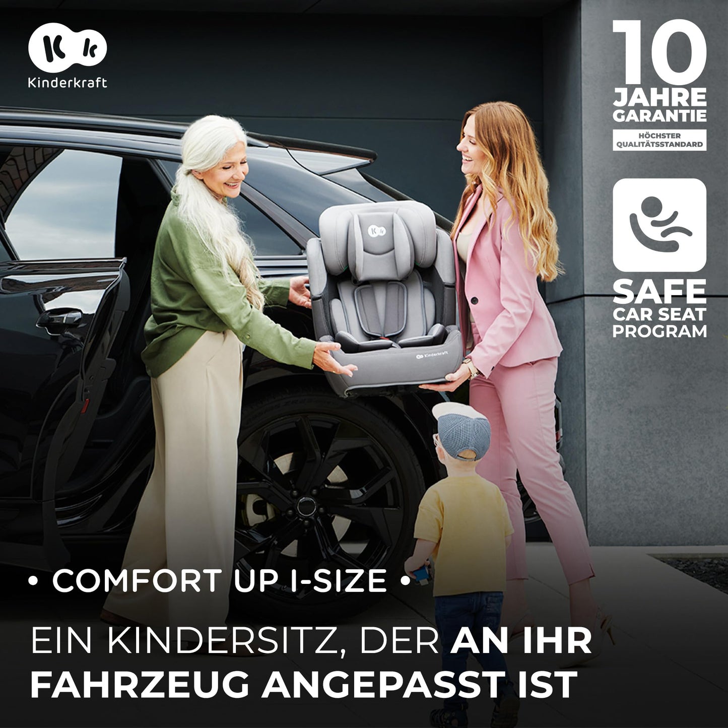 Kinderkraft Comfort Up i-Size Kindersitz Black